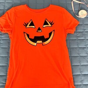Kids Pumpkin Face Costume T-Shirt - Orange